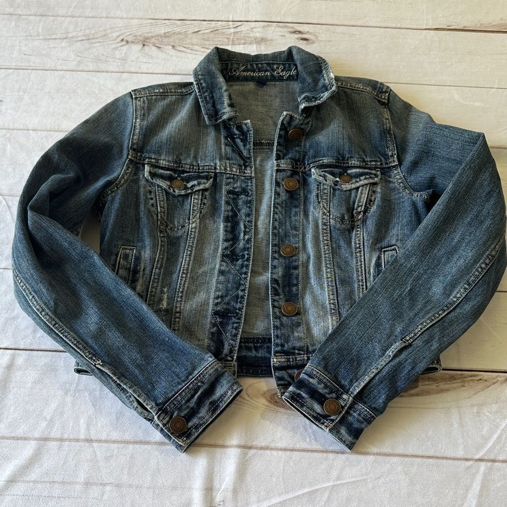 American Eagle Outfitters Blue Denim Jacket